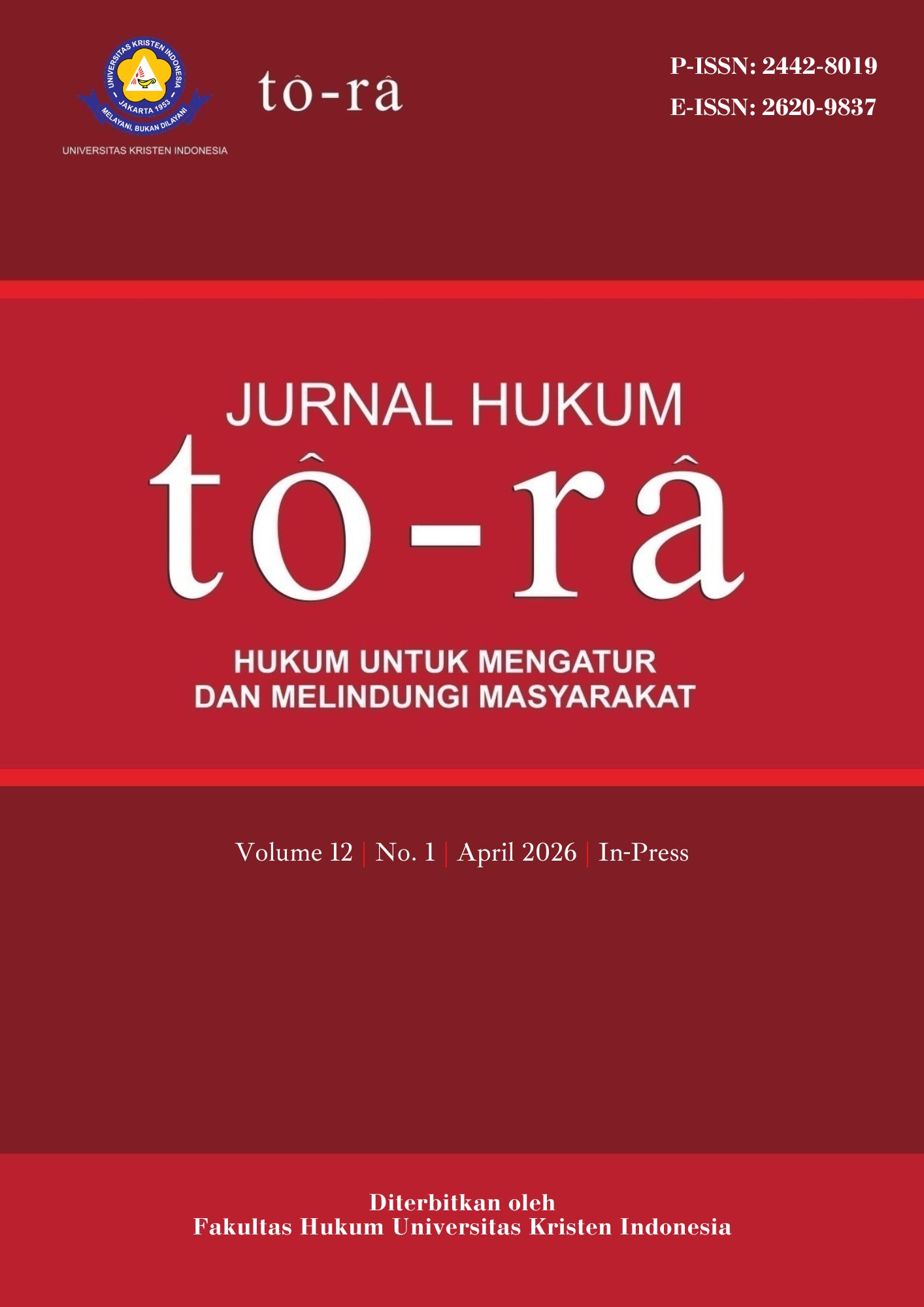                                                 View Vol. 12 No. 1 (2026): April (In press)
                                            