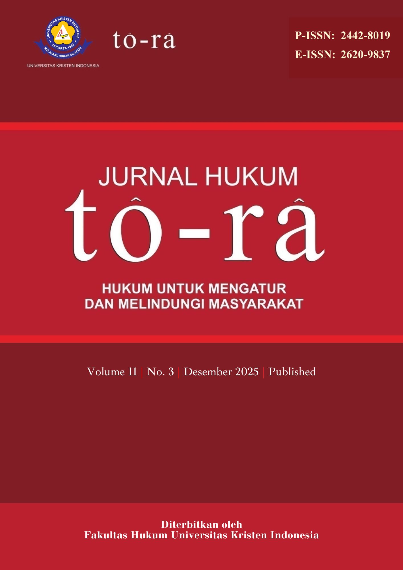                                                 View Vol. 11 No. 3 (2025): Desember (In-Press)
                                            